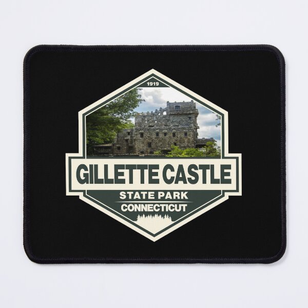 Item preview, Gillette Castle State Park Connecticut Travel Art Emblem designed and sold by KrisSidDesigns.