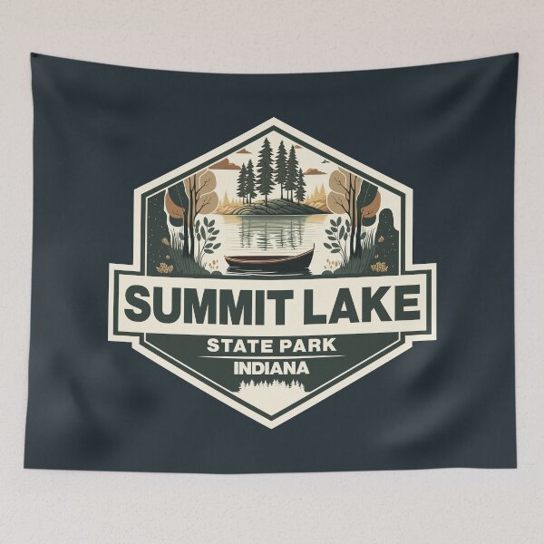 Item preview, Summit Lake Indiana Travel Art Badge designed and sold by KrisSidDesigns.