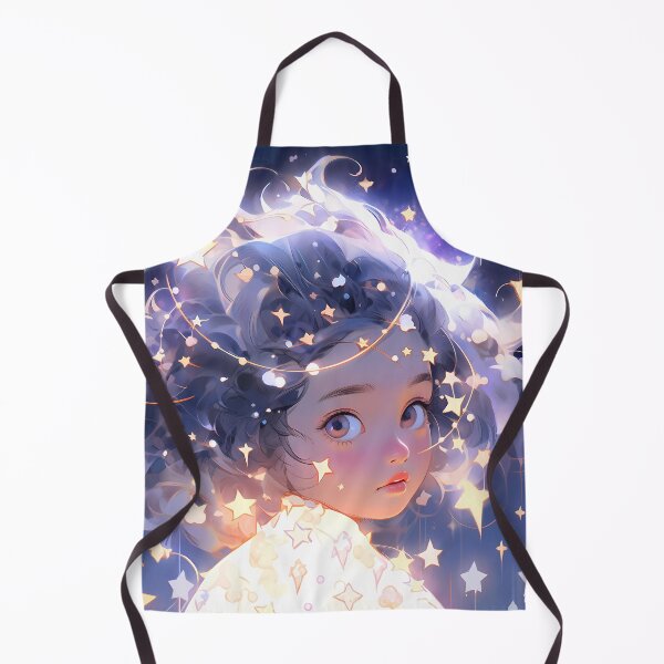 Item preview, Anime girl with stars and clouds designed and sold by Carmillai.