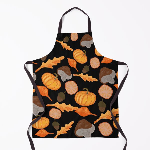 Item preview, Autumn Pattern with Mushroom, Pumpkin and Leaves designed and sold by ByAllyAlly.