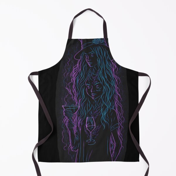 Item preview, Bruja del vino pagana con luz de neón designed and sold by Yellowriversss.