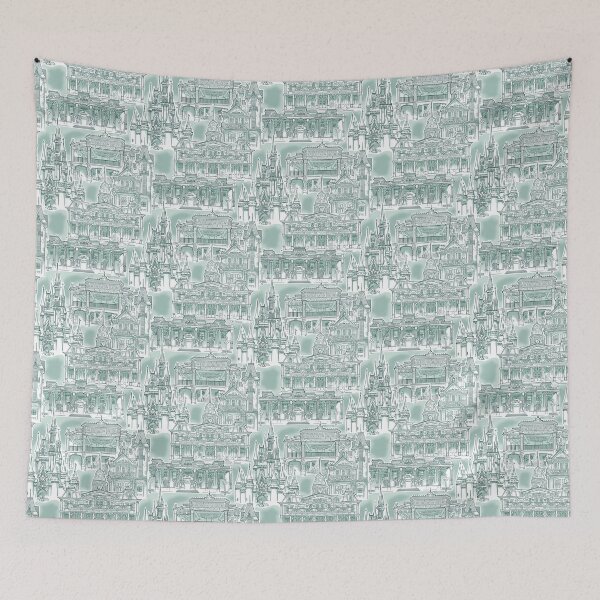 Item preview, Walking Down the Middle of Main Street Green designed and sold by Sharilea.