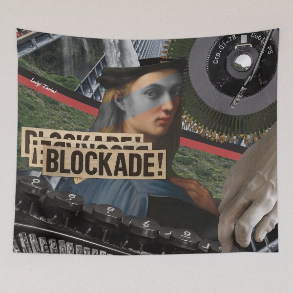 Item preview, BLOCKADE!  Pop Vintage Collage Art, Mash Up designed and sold by LT Graphic Art.
