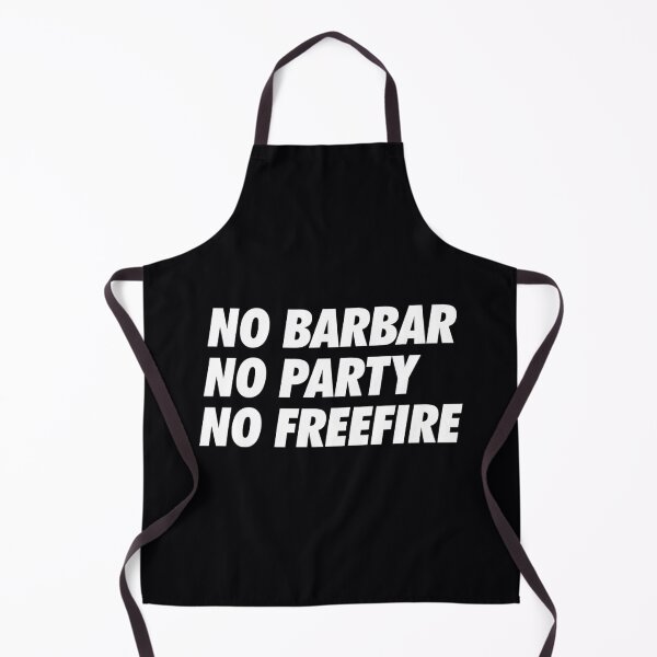 Item preview, No Barbar, No Party, No FreeFire - Simple Text (White) designed and sold by creuxpibv61.