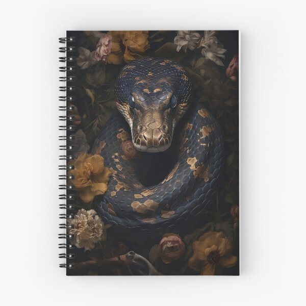 Item preview, Golden Snake: Surrounded by flowers designed and sold by Refigo.