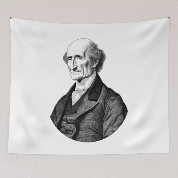 Item preview, John Stuart Mill Portrait designed and sold by NTGUILTY.
