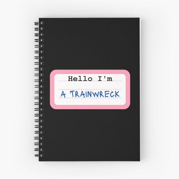 Item preview, Hello I'm A Trainwreck - Funny Name Tag Design designed and sold by RektRepublic.