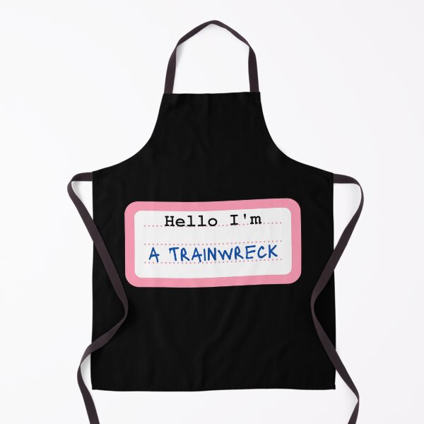 Item preview, Hello I'm A Trainwreck - Funny Name Tag Design designed and sold by RektRepublic.