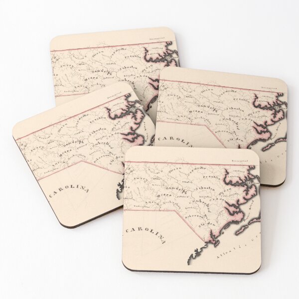 Item preview, Vintage Map of North Carolina (1819) designed and sold by BravuraMedia.