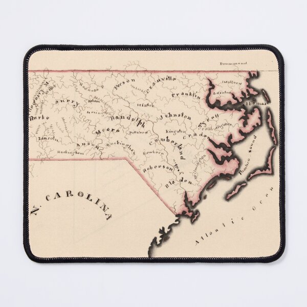 Item preview, Vintage Map of North Carolina (1819) designed and sold by BravuraMedia.