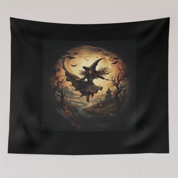 Item preview, Creepy Witch Halloween Retro Graphic Costume designed and sold by elvisg03.