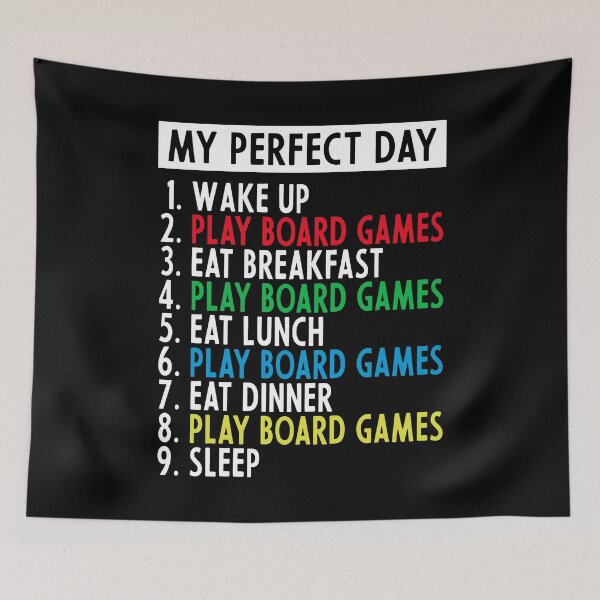 Item preview, My Perfect Day Playing Board Games Gifts Board Game Lover designed and sold by jingdomdesgine.