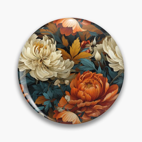 Item preview, Autumn Florals Seamless Pattern illustration inspired by William Morris designed and sold by The Willow Of  Rain City.