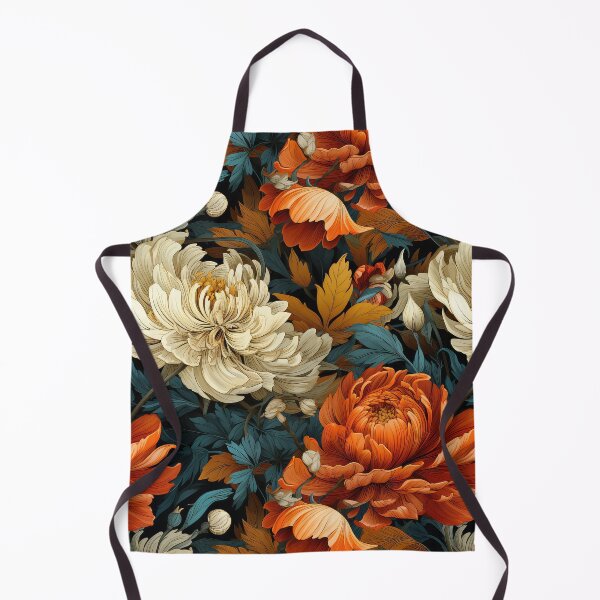Aperçu de l'œuvre Illustration de motif floral d'automne inspirée de William Morris créée et vendue par The Willow Of Rain City.