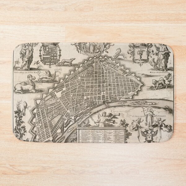 Item preview, Vintage Lima Peru Map (1688) designed and sold by BravuraMedia.