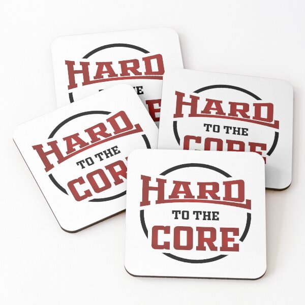 Item preview, Hard To The Core (Black and Red) designed and sold by StayAwakeGrphx.