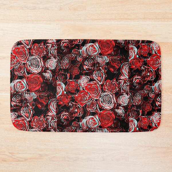 Item preview, Retro sea of ​​red roses designed and sold by FlowerandDesing.