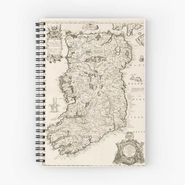 Item preview, Vintage Map of Ireland (1690) designed and sold by BravuraMedia.