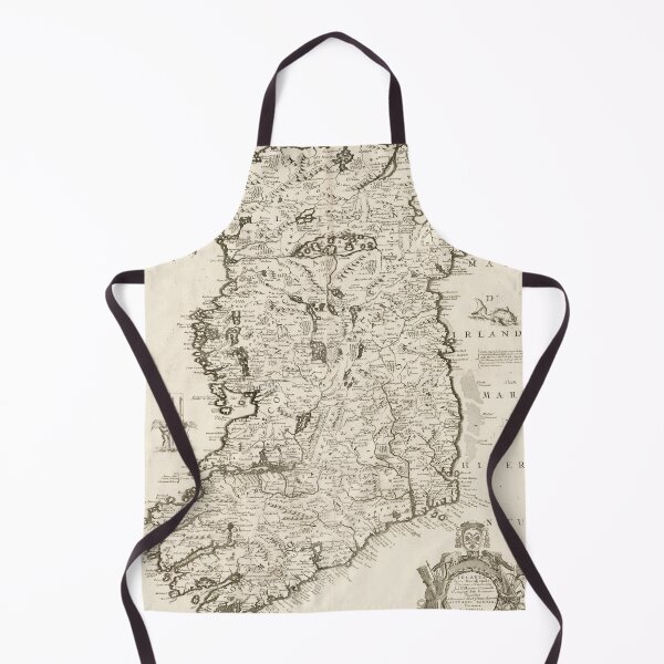 Item preview, Vintage Map of Ireland (1690) designed and sold by BravuraMedia.