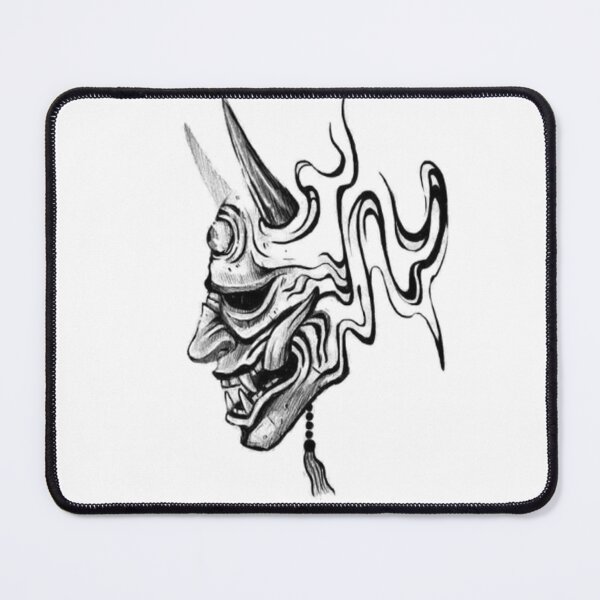 Item preview, Oni mask with suminagashi. designed and sold by Jaomink.