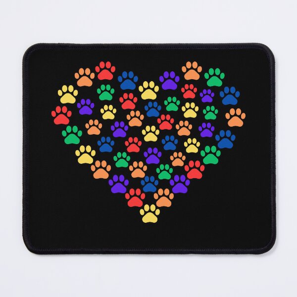 Item preview, Pawprints Rainbow Heart designed and sold by JRice66.