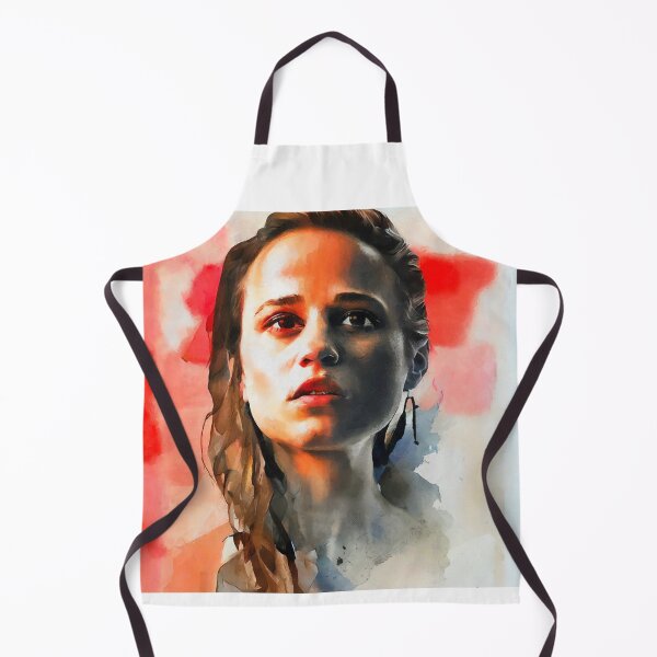 Item preview, watercolor portrait of Alicia Vikander designed and sold by bogfl.