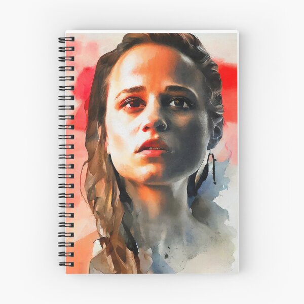 Item preview, watercolor portrait of Alicia Vikander designed and sold by bogfl.