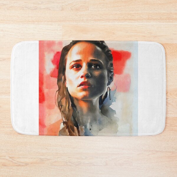 Item preview, watercolor portrait of Alicia Vikander designed and sold by bogfl.