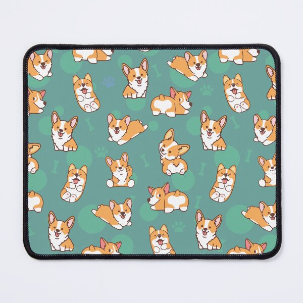 Item preview, Corgi Puppy Fun - Green designed and sold by DogsHearted.
