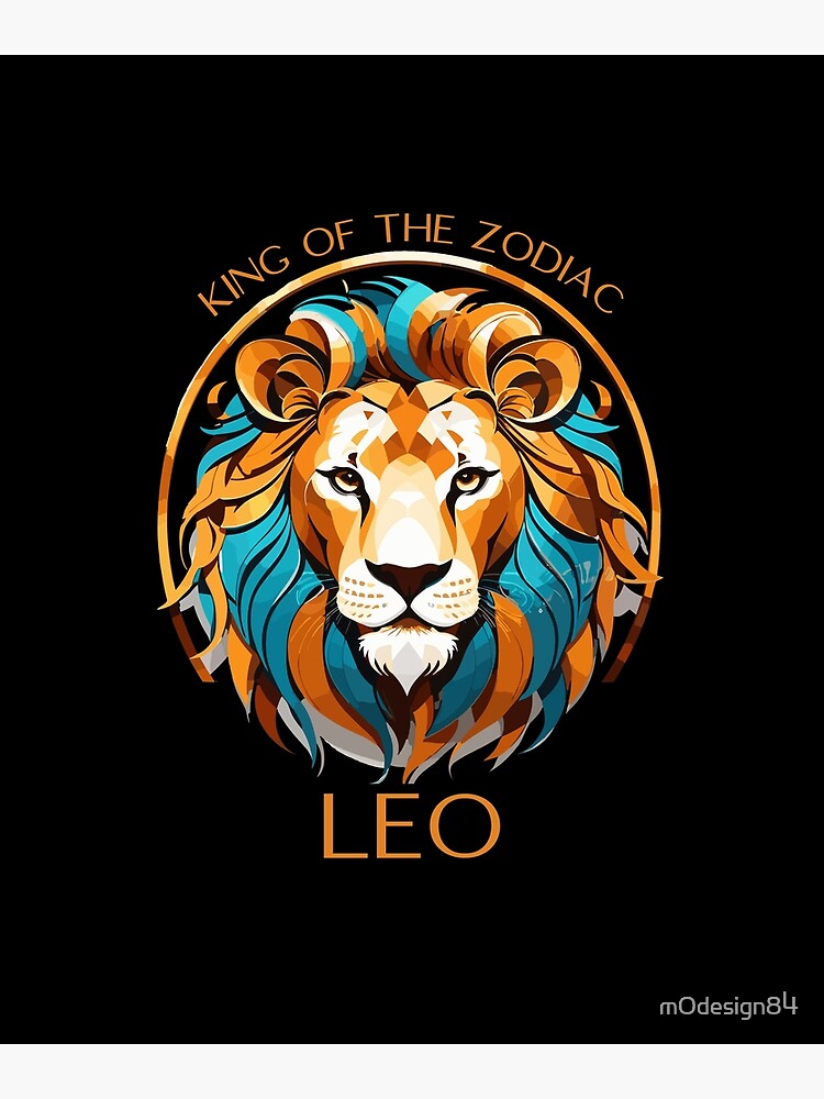 Leo sign Astrology Characters King of the Zodiak Poster