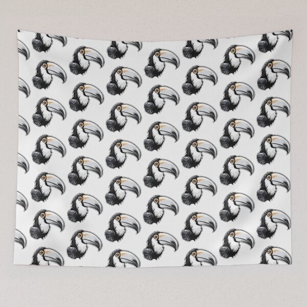 Item preview, Tucan Summer Monochrome designed and sold by LudwikeArts.