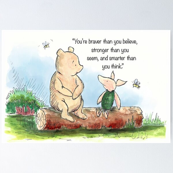 Item preview, Copy of  Winnie-the-Pooh and Piglet (Flat edges) designed and sold by Deanosdoodles.