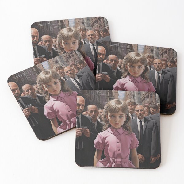 Item preview, Little Girl in Pink Dress Among Business Moguls designed and sold by Shannon Hilson.