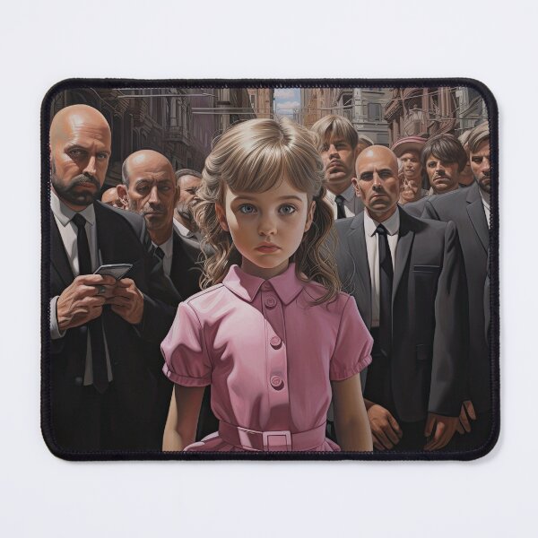Item preview, Little Girl in Pink Dress Among Business Moguls designed and sold by Shannon Hilson.