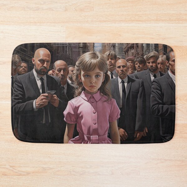 Item preview, Little Girl in Pink Dress Among Business Moguls designed and sold by Shannon Hilson.