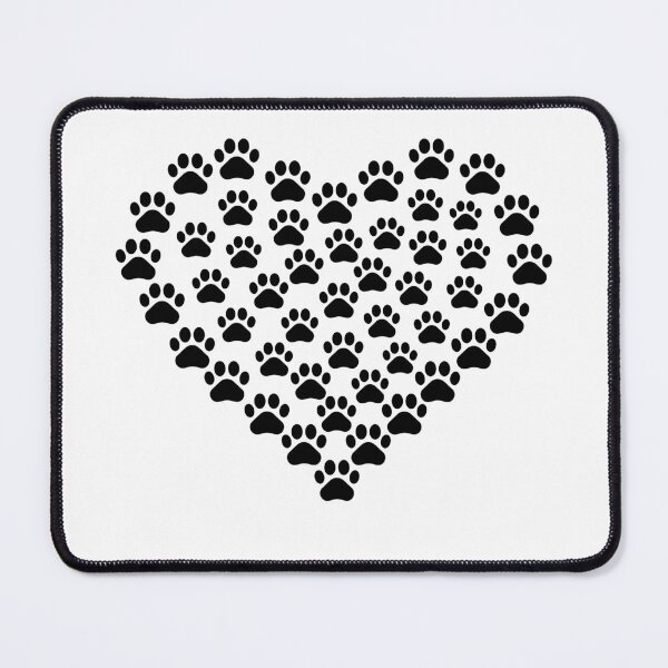 Item preview, Pawprints Black Heart designed and sold by JRice66.