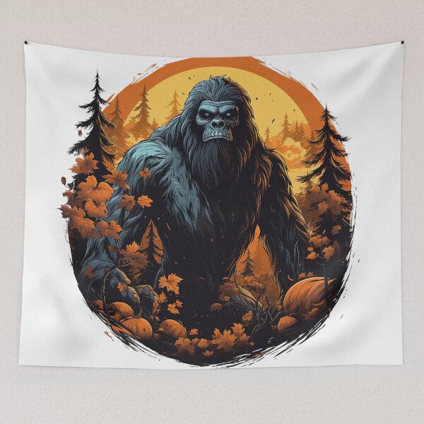 Aperçu de l'œuvre Drôle de Bigfoot Halloween créée et vendue par ⭐Beatiful House⭐.