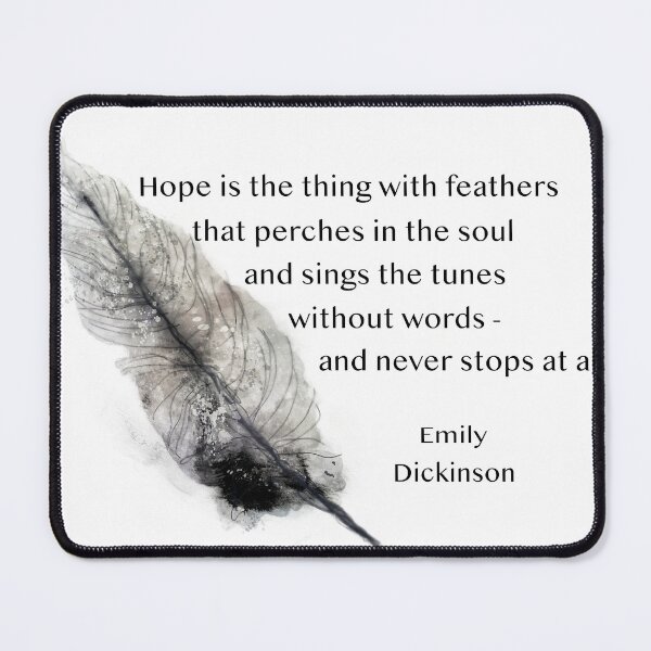 Item preview, Hope Quote Emily Dickinson On Feather Art designed and sold by art64.