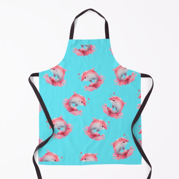 Item preview, Pink River Dolphin Delight: Whimsical Pink Dolphin Pattern for a Playful Twist designed and sold by TEEJAMBOREE.