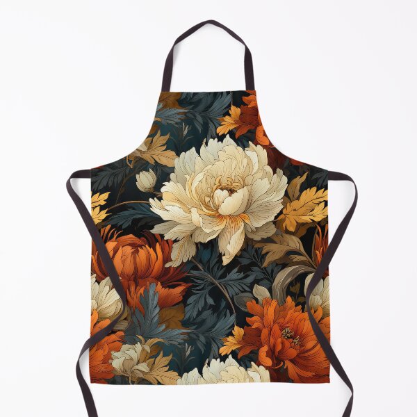 Aperçu de l'œuvre Illustration de motif floral d'automne sans couture inspirée de William Morris 5 créée et vendue par The Willow Of Rain City.