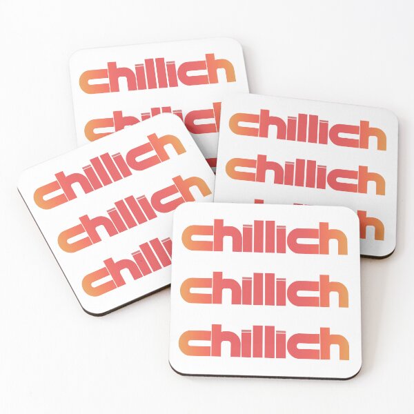 Item preview, CHILLICH text, logo, word, red orange designed and sold by Time4Space.