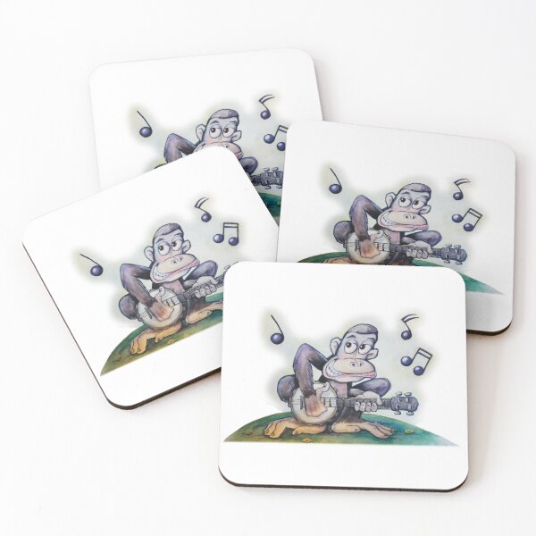 Item preview, Banjo Chimp designed and sold by Diddleho-Studio.