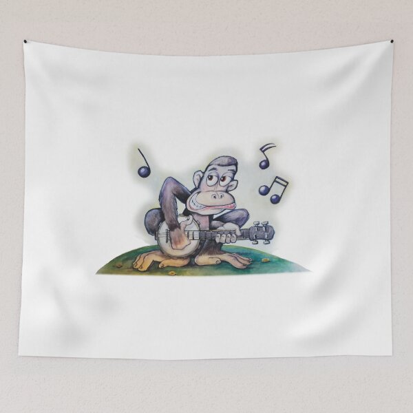 Item preview, Banjo Chimp designed and sold by Diddleho-Studio.