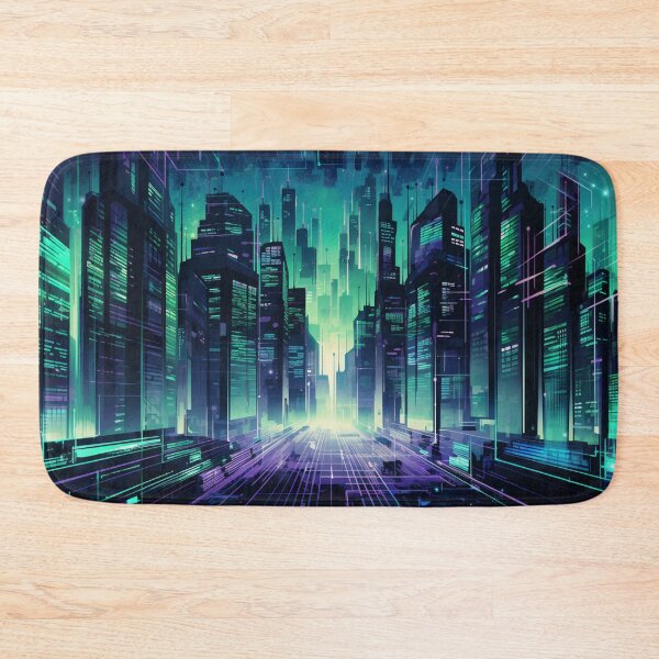 Item preview, Digital World - Sci-Fi Fantasy Art Print designed and sold by AiHead.