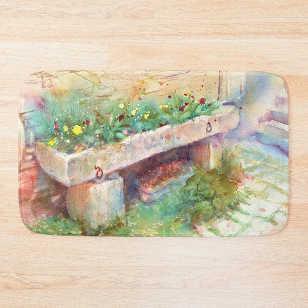 Item preview, Rustic Planter Watercolor designed and sold by Yevgenia Watts.
