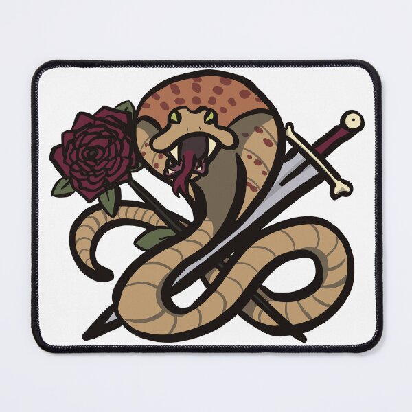 Item preview, Snake with Rose & Dagger Special designed and sold by riecktheboss.