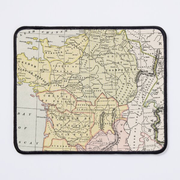 Item preview, Vintage Map of Feudal France (1901) designed and sold by BravuraMedia.