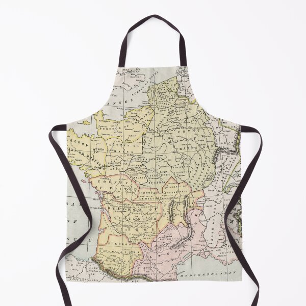 Item preview, Vintage Map of Feudal France (1901) designed and sold by BravuraMedia.
