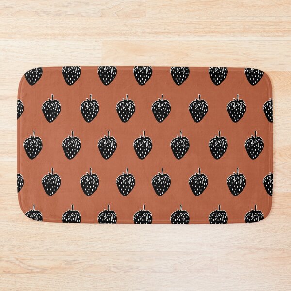 Item preview, Aesthetic Strawberry Pattern Black Strawberries designed and sold by morgenbaer.