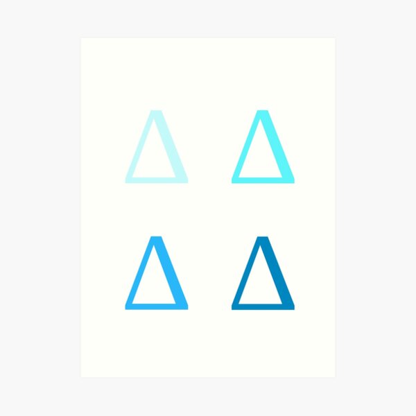 DELTA / 4 PACK / BLUES Art Print